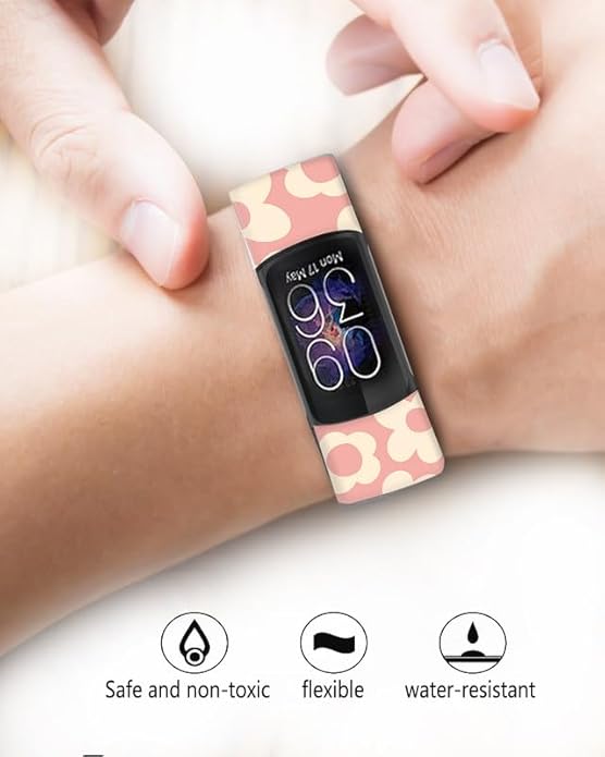 Sport Bands Compatible with Charge 6 /Charge 5 for Women Men,Soft Waterproof Replacement Straps Wristbands for Charge Advanced Fitness Tracker