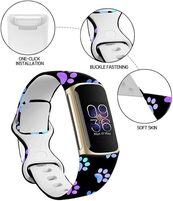 Sport Bands Compatible with Charge 6 /Charge 5 for Women Men,Soft Waterproof Replacement Straps Wristbands for Charge Advanced Fitness Tracker