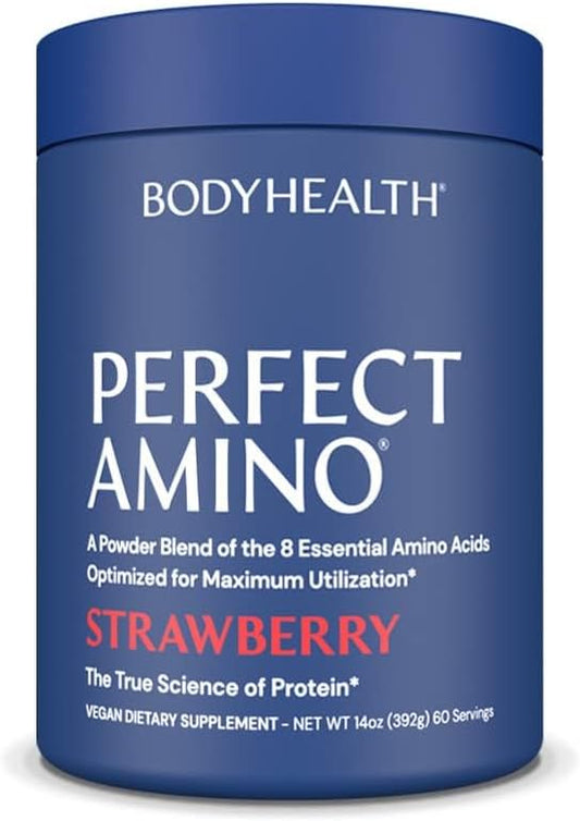 BodyHealth PerfectAmino Powder - BCAA and EAA Powder for Pre and Post Workout - Amino Acid Energy