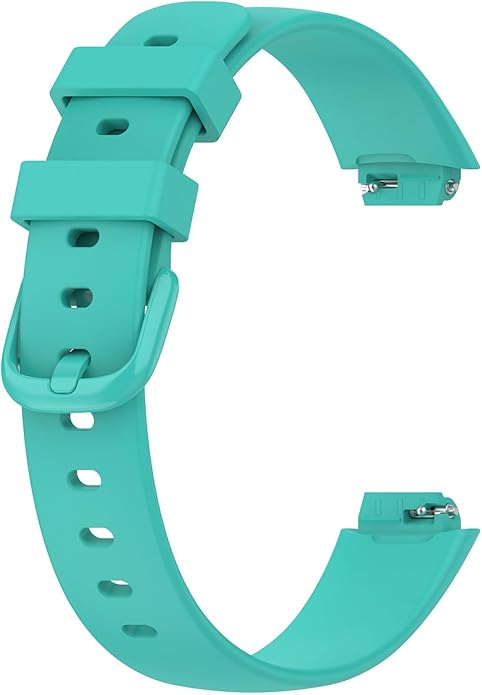 2 Pack Compatible with Fitbit Inspire 3 Bands, 15.4mm Width Soft Silicone Adjustable Sport Replacement Band for Women Men