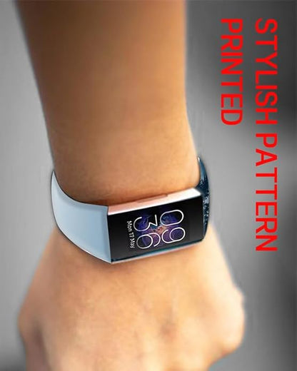 Sport Bands Compatible with Charge 6 /Charge 5 for Women Men,Soft Waterproof Replacement Straps Wristbands for Charge Advanced Fitness Tracker