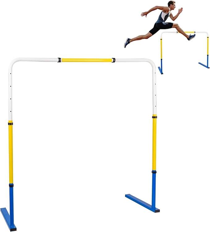Adjustable Height Hurdles Track and Field,Detachable Agility Speed Jumping Training Equipment for Kids,Youth and Adults,Indoor & Outdoor Use（1 Pack）