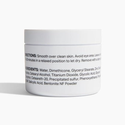 Y?™OUR Purifying Detox Face Mask: Blackhead, Whitehead & Pore Remover; Anti-Acne & Pimple Care; Cleansing & Exfoliating for Hydrating & Glowing Skin; With Salicylic Acid & Bentonite Clay. Made in USA