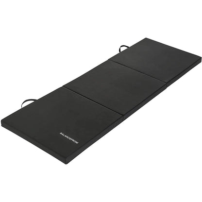 BalanceFrom 6x2 Feet 3-Panel Folding Gymnastics Mat – 2-Inch Thick Pad