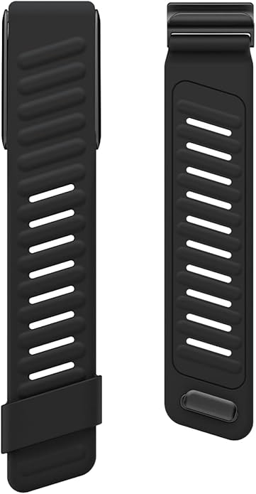 Comfort Durable Silicone Wristband Compatible with WHOOP 4.0 Band, Soft Silicone Sports Loop Strap for Men & Women, with U Shapped Connector