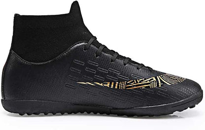 Mens Soccer Cleats Football Boots High-Top Outdoor/Indoor Training Athletic Sneaker
