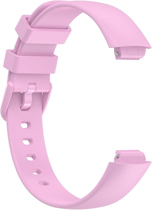 2 Pack Compatible with Fitbit Inspire 3 Bands, 15.4mm Width Soft Silicone Adjustable Sport Replacement Band for Women Men