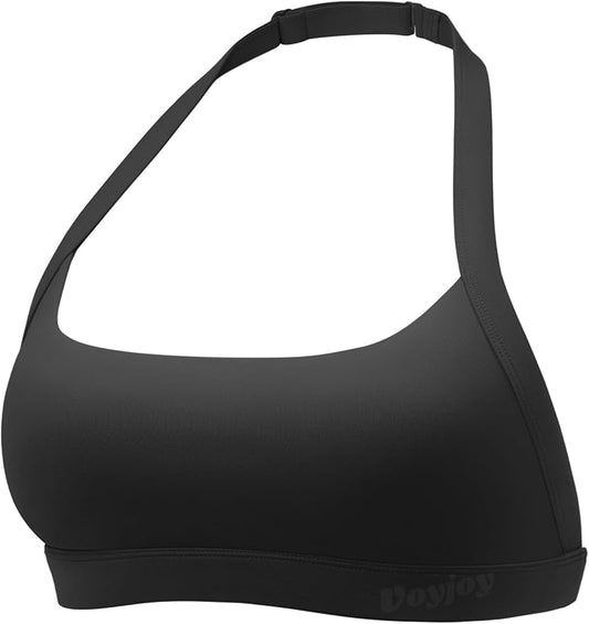 VOYJOY Sports Bras for Women Basic Wireless Bra Crop Workout Yoga Bra Sexy Tank Top