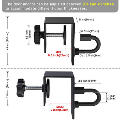 Kipika Door Anchor for Resistance Bands, Heavy Duty Door Anchor Attachment, Workout Door Mount