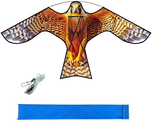 HENGDA KITE Bird Hawk Flying Kite Without Pole for Crops Farm Protector Bird Scarer Flying Kite