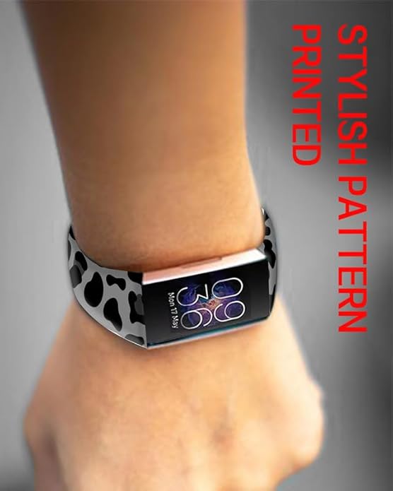 Sport Bands Compatible with Charge 6 /Charge 5 for Women Men,Soft Waterproof Replacement Straps Wristbands for Charge Advanced Fitness Tracker