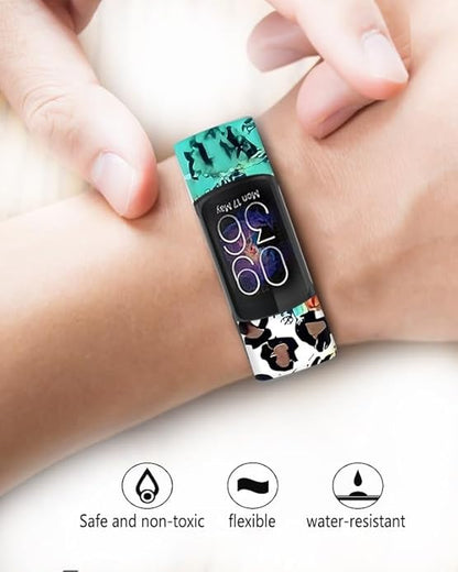 Sport Bands Compatible with Charge 6 /Charge 5 for Women Men,Soft Waterproof Replacement Straps Wristbands for Charge Advanced Fitness Tracker