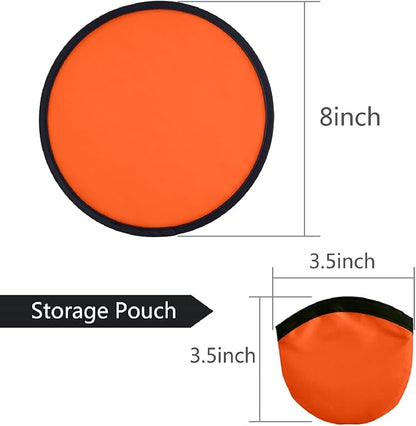 Mototo 30 Pieces Foldable Flying Disc Fans with Bag Folding Pocket Toy Set for Kids Fun Birthday Party Favors Summer Outdoor Activity Game Halloween Christmas, 6 Colors (Colorful 1)
