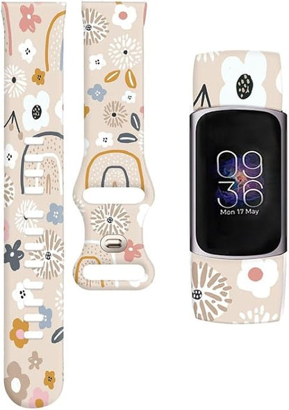 Sport Bands Compatible with Charge 6 /Charge 5 for Women Men,Soft Waterproof Replacement Straps Wristbands for Charge Advanced Fitness Tracker