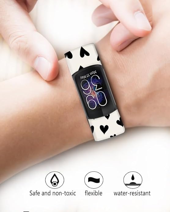 Sport Bands Compatible with Charge 6 /Charge 5 for Women Men,Soft Waterproof Replacement Straps Wristbands for Charge Advanced Fitness Tracker