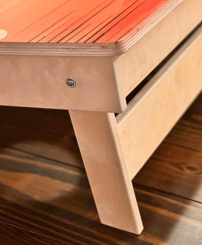 Solid Wood Cornhole Board Set 2 Boards with Bean Bags by Mysafy