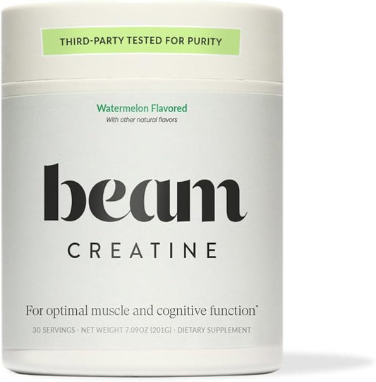 Beam Creatine Powder, Third Party Tested, Micronized Creatine Monohydrate Supplement, Creatine for