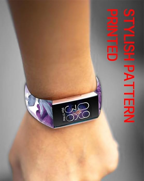 Sport Bands Compatible with Charge 6 /Charge 5 for Women Men,Soft Waterproof Replacement Straps Wristbands for Charge Advanced Fitness Tracker