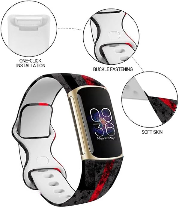 Sport Bands Compatible with Charge 6 /Charge 5 for Women Men,Soft Waterproof Replacement Straps Wristbands for Charge Advanced Fitness Tracker