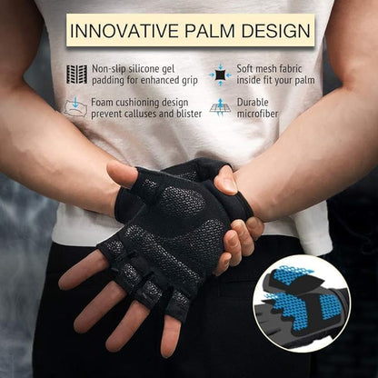 ATERCEL Workout Gloves for Men and Women, Exercise Gloves for Weight Lifting, Cycling, Gym