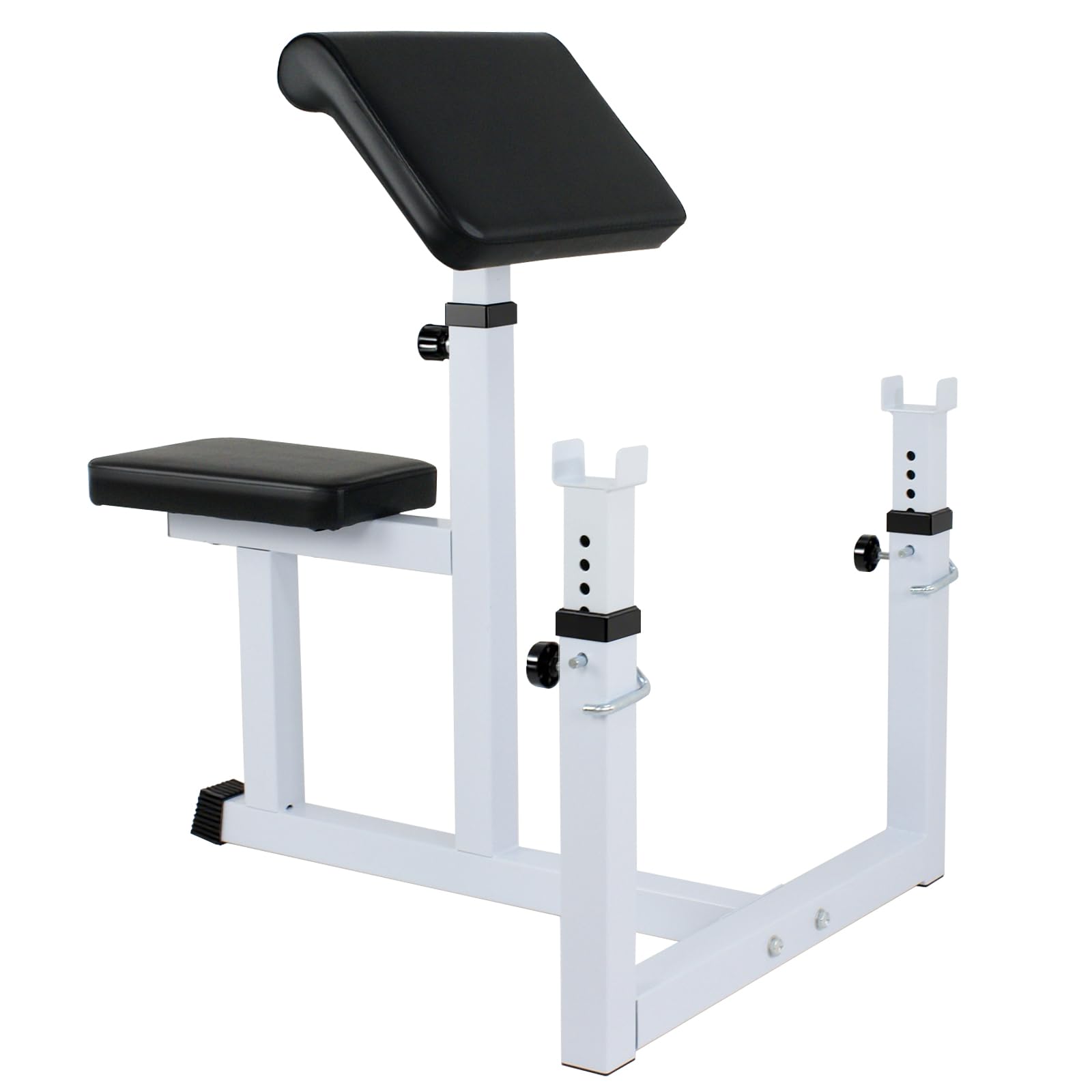 BBBuy Adjustable Arm Preacher Curl Bench Bicep Strengh Bench Seated Strenghthen Training Isolated