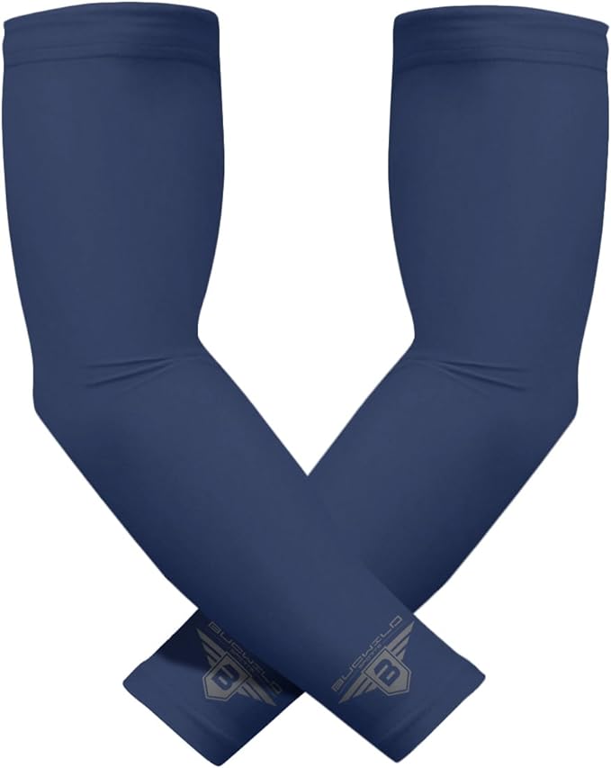 Bucwild Sports Baseball Arm Sleeve - Youth & Adult 1 Pair - Football Basketball Cycling Tennis