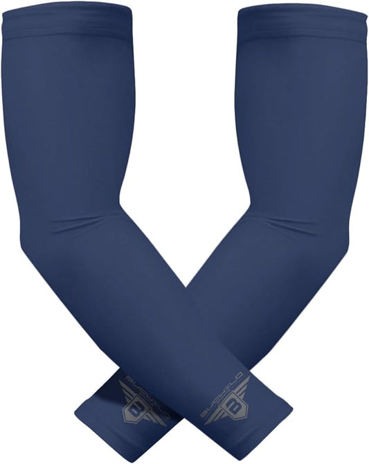 Bucwild Sports Baseball Arm Sleeve - Youth & Adult 1 Pair - Football Basketball Cycling Tennis