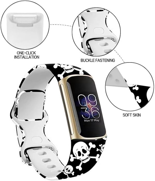 Sport Bands Compatible with Charge 6 /Charge 5 for Women Men,Soft Waterproof Replacement Straps Wristbands for Charge Advanced Fitness Tracker