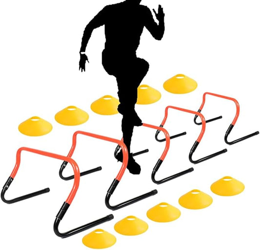 Adjustable Height Hurdle Agility Training Hurdle Set of 5 Set of 10