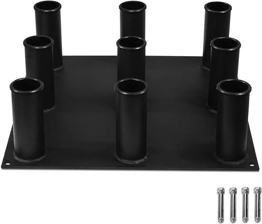 Yes4All Vertical Storage Rack, Home Gym Organizer, Barbell & Dumbbell Rack for 2-inch Olympic & Curl Bars