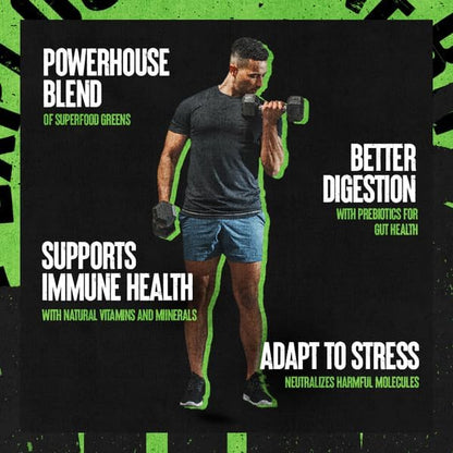 Animal Daily Greens Pill Packs - Kale, Wheat Grass, Alfalfa & More - Convenient Prebiotic and Probiotic Superfood Blend for Superior Digestion, Gut Health, and Immunity For Men & Women - 30 Day Supply