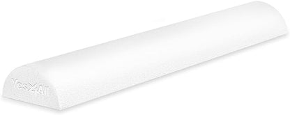 Yes4All Medium Firm Half Foam Rollers for Post-Workout Relaxation, 12/18/24/36 inch PE Foam Roll for Back Massage & Yoga Exercise