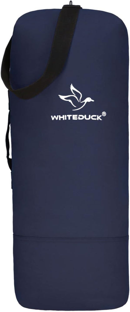 WHITEDUCK G.I Top Load Military Rucksack Style Double Strap Duffel Bag Heavy Duty and Water Resistant- Gym, Sports, Travel, Hiking, Backpacking (21" x 37", Navy)