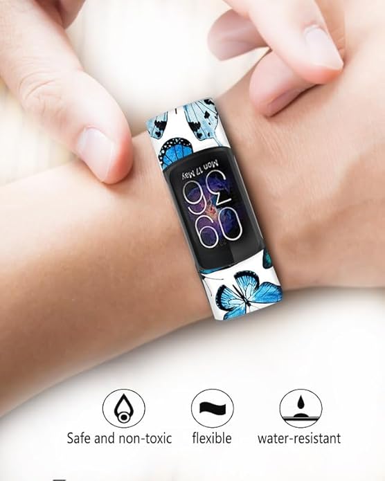 Sport Bands Compatible with Charge 6 /Charge 5 for Women Men,Soft Waterproof Replacement Straps Wristbands for Charge Advanced Fitness Tracker