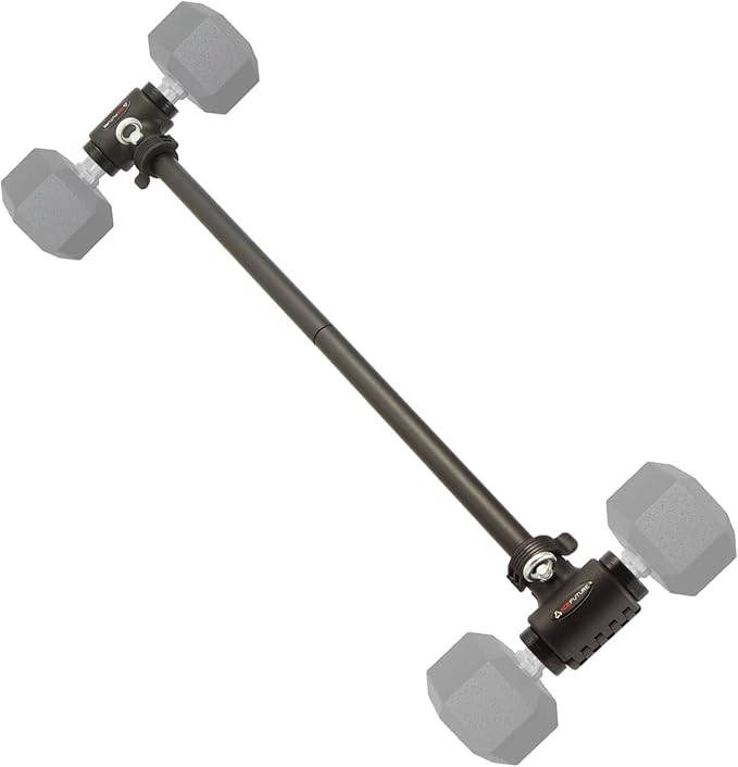 3 in 1 Dumbbell Converter Bar Set - Convert Dumbbells to Barbell & Kettlebell for Home Gym, Multi-Functional Strength Training Bar with Secure Clamps, Space-Saving Weight Lifting System (Black)