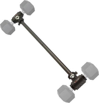 3 in 1 Dumbbell Converter Bar Set - Convert Dumbbells to Barbell & Kettlebell for Home Gym, Multi-Functional Strength Training Bar with Secure Clamps, Space-Saving Weight Lifting System (Black)