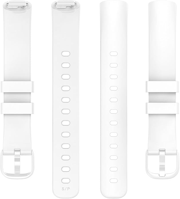 2 Pack Compatible with Fitbit Inspire 3 Bands, 15.4mm Width Soft Silicone Adjustable Sport Replacement Band for Women Men