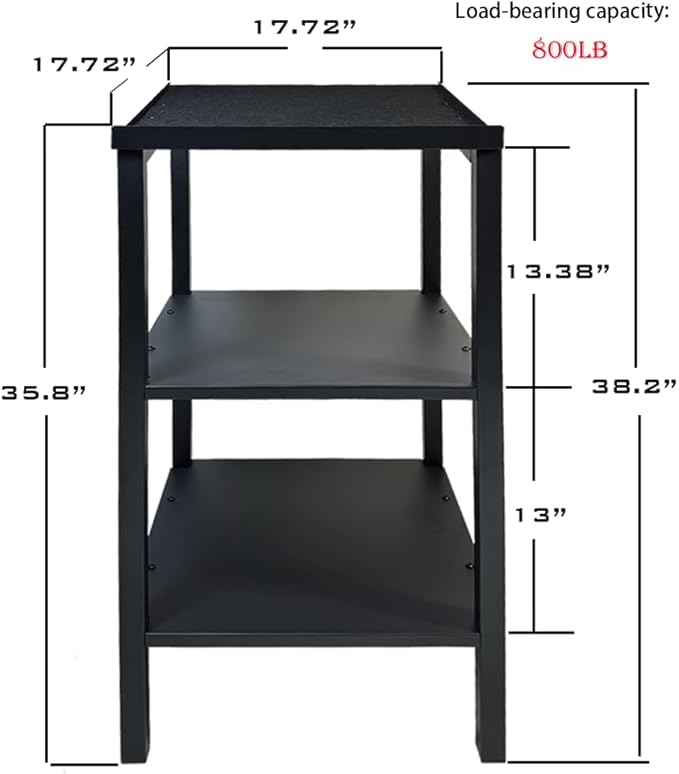 Black Heavy Duty Adjustable Dumbbell Stand - Home Gym Storage Rack with Non-Slip Base, Anti-Tip Safety & Space-Saving Design.