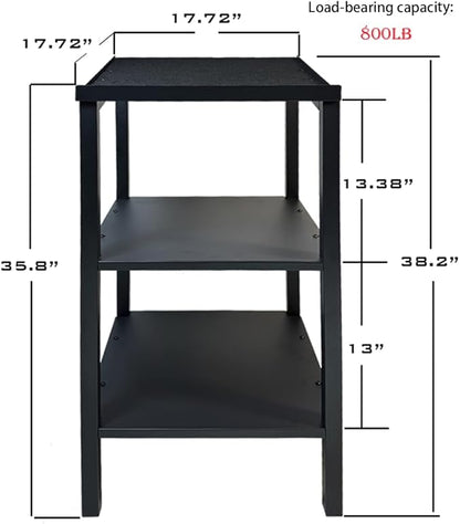 Black Heavy Duty Adjustable Dumbbell Stand - Home Gym Storage Rack with Non-Slip Base, Anti-Tip Safety & Space-Saving Design.