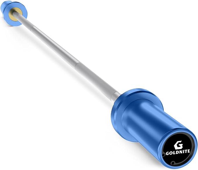 5.5LB Mini Barbell Bar 4Ft for Beginners Women & Kids-100LB Capacity Lightweight Weightlifting Bar- Multi-Color for 2-Inch Weight Plates Total Body Workout Strength Training Home Gym