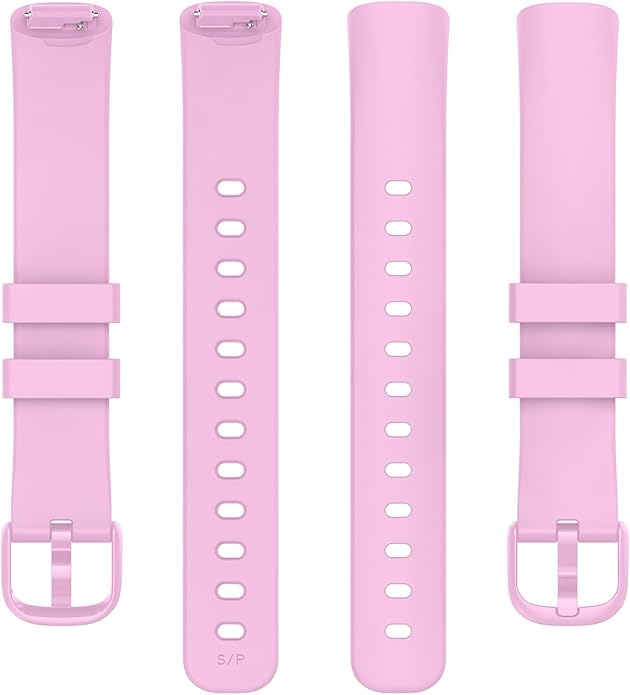 2 Pack Compatible with Fitbit Inspire 3 Bands, 15.4mm Width Soft Silicone Adjustable Sport Replacement Band for Women Men