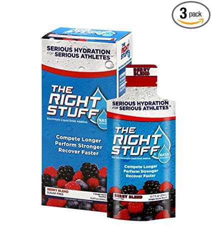 The Right Stuff Electrolyte Drink Concentrate - 3 Pouch Box - Berry Blend