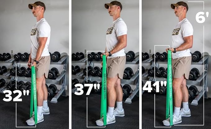 Serious Steel Fitness 37" Resistance Training Bands (Portable Exercise Band System Training Bands- Great for Individuals Looking for Tension Throughout The Exercise)