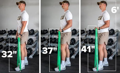 Serious Steel Fitness 37" Resistance Training Bands (Portable Exercise Band System Training Bands- Great for Individuals Looking for Tension Throughout The Exercise)