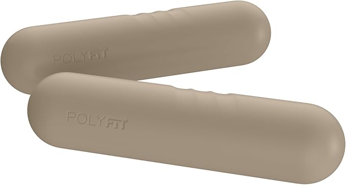 Polyfit Dumbbell Weight Bars for Women - Set of 2 (3.3 LB | 6.5 LB Pair) - Dumbbell Set for Walking, Yoga, Dance, Barre, Pilates, Cardio, Aerobics