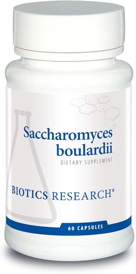 Biotics Research Saccharomyces boulardii Probiotics Supplement - 235 mg/Serving- Supports GI Health Microbial Balance, Healthy Immune & Pathway Responses - Dairy-Free, Temperature-Stable - 60 Capsules