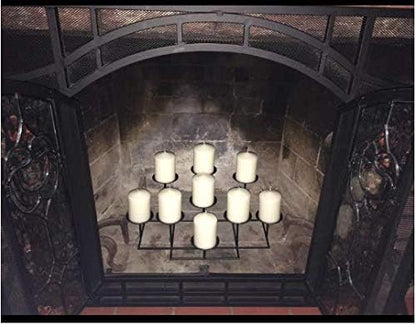 D'light Online 3 X 4 Inch Pillar Candles Set of 12 Bulk Event Pack Premium Wax Round Unscented Ivory Pillar Candles Wax for Wedding, Spa, Party, Birthday, Holiday, Bath, Home Decor (3x4 - Ivory)