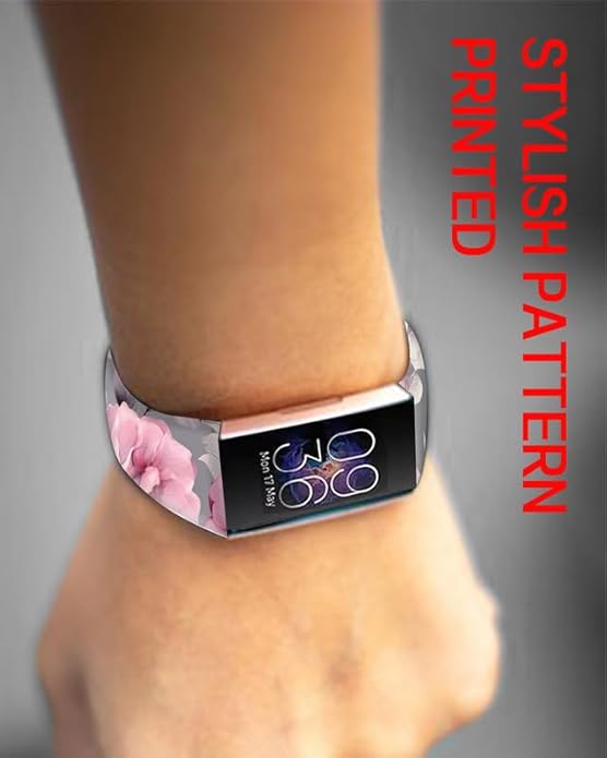 Sport Bands Compatible with Charge 6 /Charge 5 for Women Men,Soft Waterproof Replacement Straps Wristbands for Charge Advanced Fitness Tracker