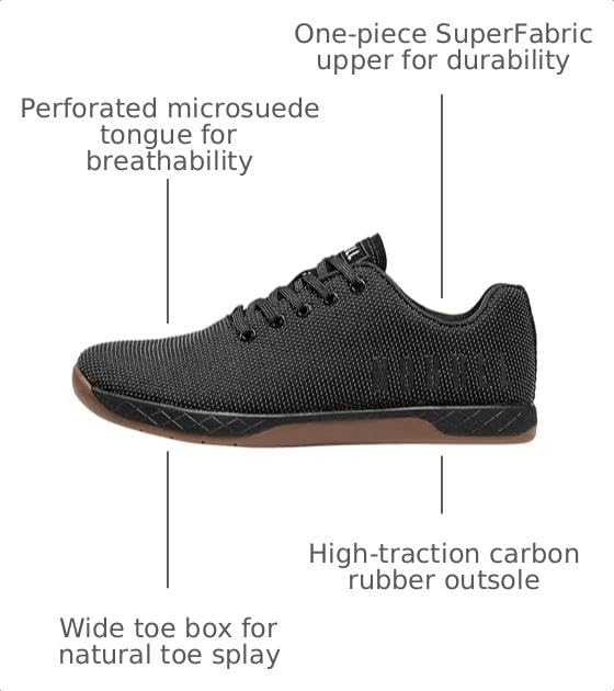 NOBULL Men's Outwork Shoe | Weightlifting & Powerlifting Athletic Shoes, Flat & Stable Support