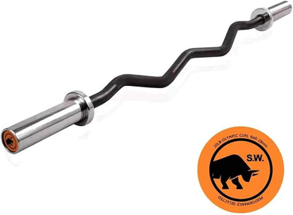 Chong Olympic Barbell 47Inch-4FT-350lb /86Inch-7FT-1500lb EZ Curl Weight Bar, Capacity Chrome Barbells for Gym Home Strength Training,Weightlifting,Power Lifting